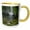 Yellow/White, variant on 3drose, Usa, Oregon, Cascade Range. Proxy Falls Scenic., 11oz Two-tone Black Mug