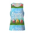 thumbnail image 3 of Haiem Happy Easter Men Workout Tank Top Gym Bodybuilding Sleeveless Muscle T Shirts Athletic Tank Breathable Workout Shirt-XX-Large, 3 of 8