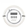 thumbnail image 1 of Trek Certified High Carbon Steel Bicycle Brake Cable & Housing Set - White Housing with Inner Wire for Mountain and Road Bikes - Essential Basic Kit for Efficient Braking and Shifting - Ideal for, 1 of 6