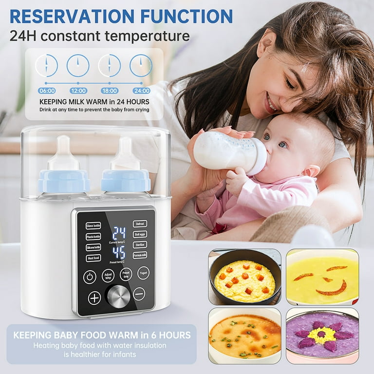 Baby Bottle Warmer Mamtopia 3-in-1 Breast Milk Warmer With 24H Thermostat  Control Auto Shut-Off