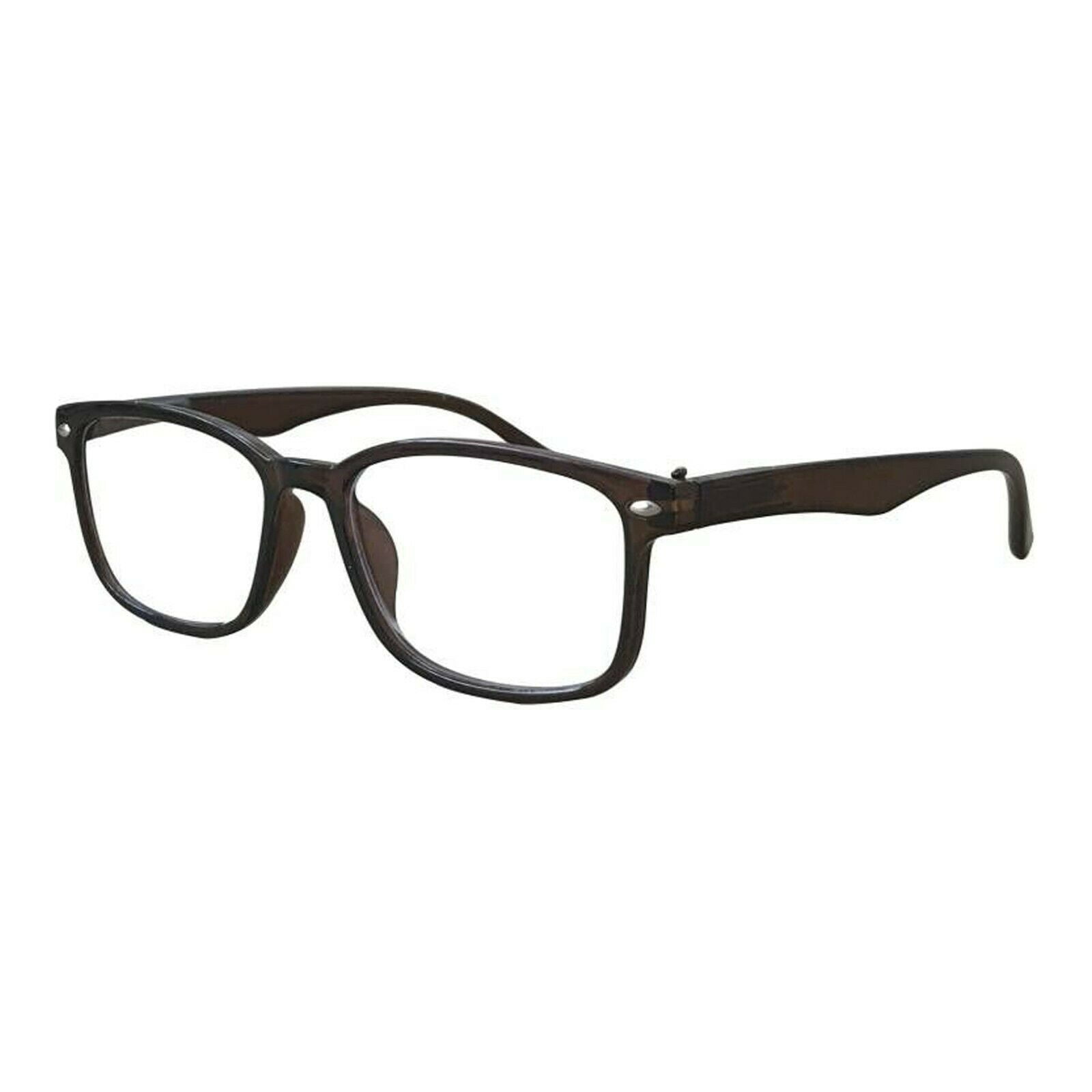 1 Pack Unisex Square Frame Blue Light Blocking Computer Reading Glasses Readers for Men Women +1.00