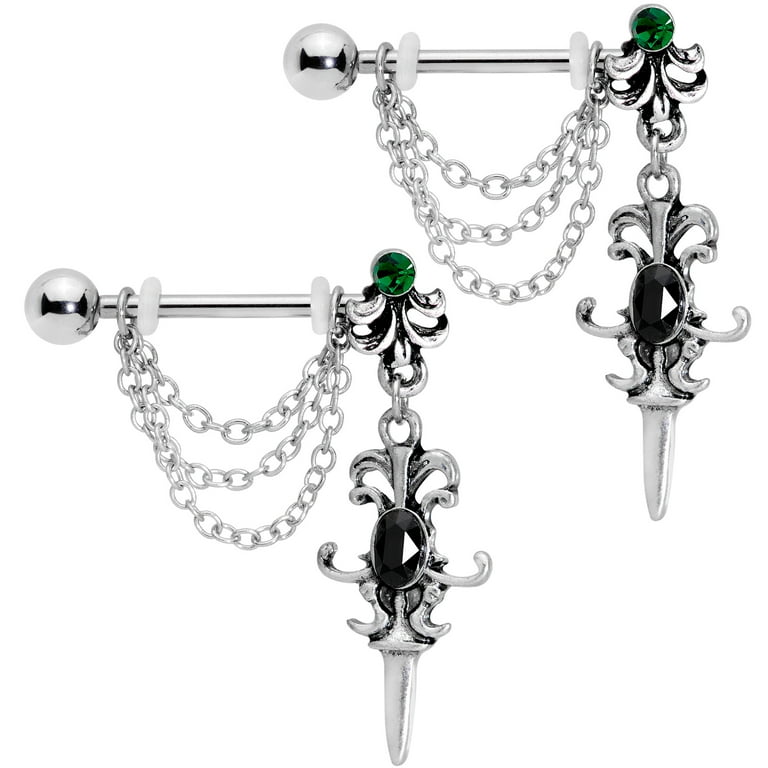 Body Candy 14G Nipplerings Piercing 9 16