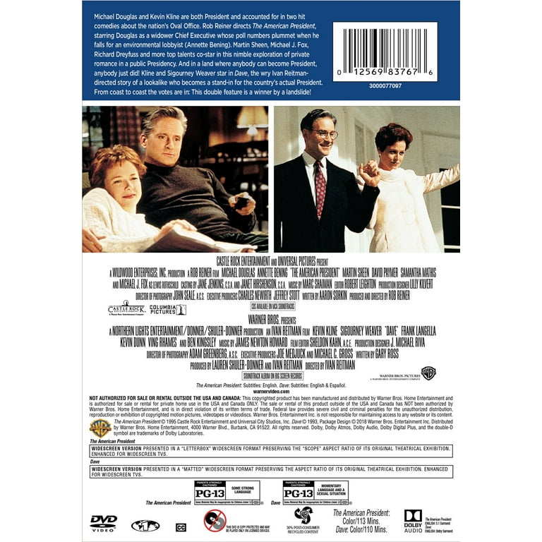 The American President / Dave [DVD] - Walmart.com
