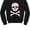 Black, variant on Tstars - Pirate Skull & heart Valentine's Day Toddler/Kids Sweatshirt 4T Blue