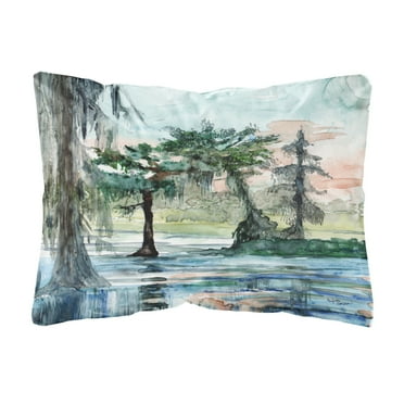 Carolines Treasures 8985PW1216 In the Swamp Fabric Decorative Pillow , 12H x16W, multicolor
