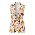 thumbnail image 2 of Uorisanigo Christmas Cute Gingerbread Womens Vest Sleeveless Women's Suit Vest with Pockets Size 3XL Open Front Loose Vests Top Casual Outerwear, 2 of 7