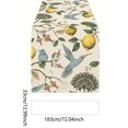 thumbnail image 3 of PoyoKee Table Runner, Bird Lemon Print Table Cloth, Botanical Floral Tablecloth Party Decorations for Kitchen and Dining, Home Decor, 72 x 13 inch, 3 of 6