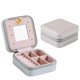 thumbnail image 1 of Joyero De Cuero Artificial Joyero Mini Caja De Almacenamiento Para Anillos Pendientes Collares Joyero Con Espejo Para Mujeres Niñas Moyic HA034479-00, 1 of 6