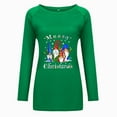 thumbnail image 3 of USSUMA Womens Christmas Shirts Tunics, Sweatshirts for Women Teen Loose Fit Long-Sleeves Xmas Santa Claus Elk Graphic Sweatshirts Sport Lightweight Fall Round Neck Pullover Tees, 3 of 7