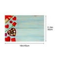 thumbnail image 3 of EGNMCR Valentine's Day Love Placemat Festive Party Dining Room Table Cover Home Kitchen Table Heat Mat Decorations Runner, 3 of 6