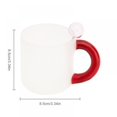 thumbnail image 2 of Aosijia Candy Mug Handmade Glass Cup with Handle 11.8 Oz Glass Mug for Tea And Milk Coffee Cup, 2 of 6