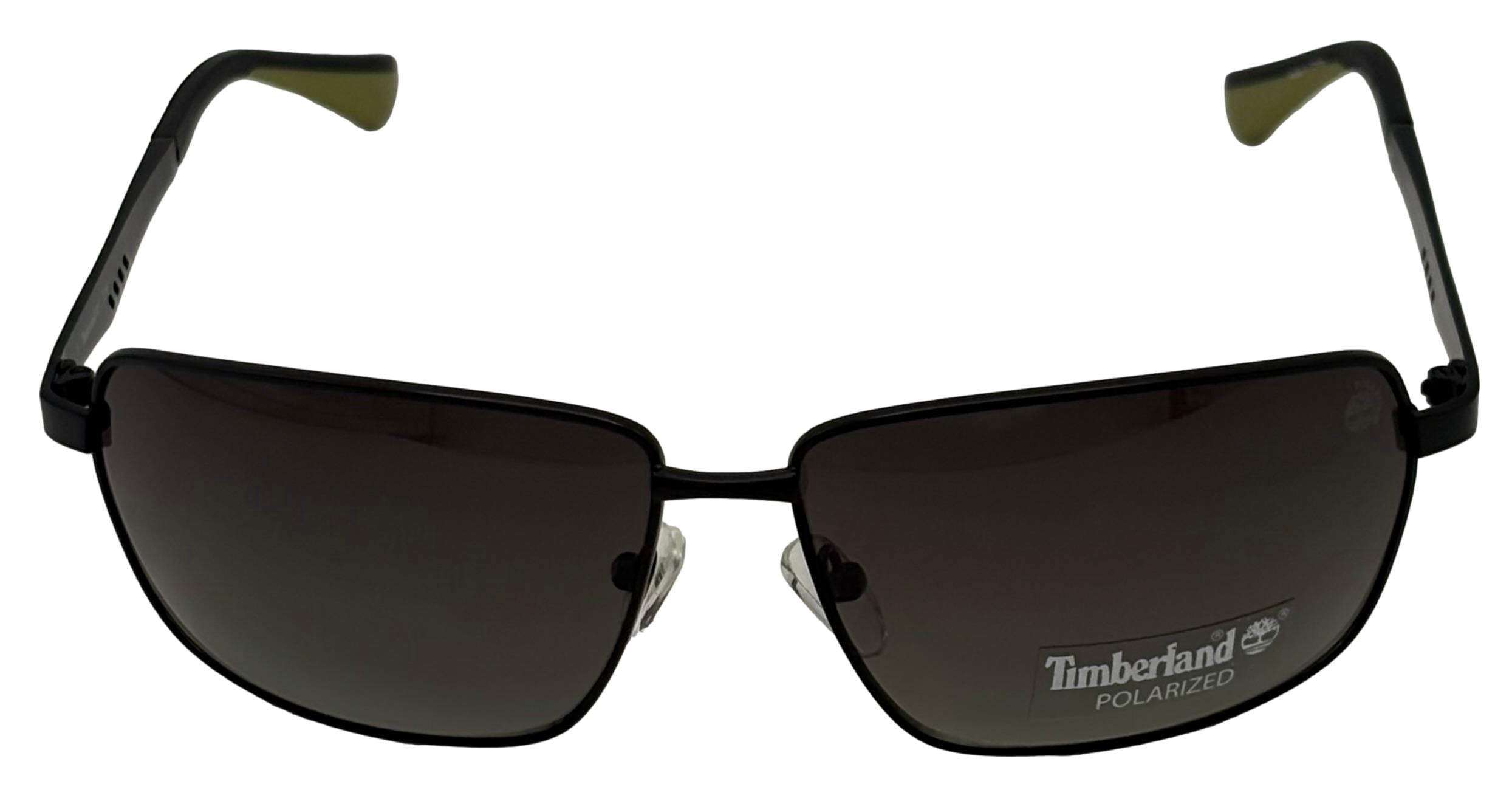 Timberland Men's Metal Aviator Polarized Sunglasses, Black, 1