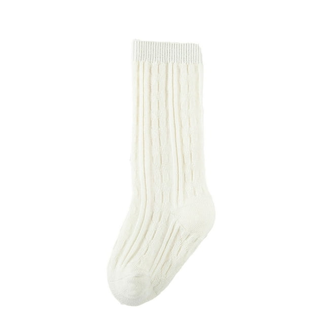 ITFABS Kids Knitting Socks Spring Summer Sports Over-Knee Solid Color Wear