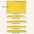 thumbnail image 5 of 4Pcs Eyebrow Hair Removal Tweezers Set Brows Lashes Brows with Leather Case Beauty Makeup Fashion Tools Beauty Tools (Yellow), 5 of 7