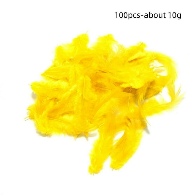 100PCS Colorful Feathers for DIY Crafting 5-8cm Soft Native Feathers for Kids Handmade Wedding Home Party Decorations Feather Mask Windbell