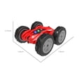 thumbnail image 2 of 4WD RC Car, Dual-Sided Design, LED Headlights + Rechargeable Battery, Stunt Toy Car, for Boys Girls, High-Speed Remote Control, Birthday Gift, Durable Plastic, for Home-Outdoor Play, Youth Akmoler, 2 of 4