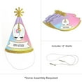 thumbnail image 5 of Big Dot of Happiness Rainbow Unicorn - Cone Magical Unicorn Happy Birthday Party Hats for Kids and Adults - Set of 8 (Standard Size), 5 of 8