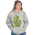 thumbnail image 3 of Don't Mess With the Mitten Michigan Zip Up Hoodie Men's Women's Brisco Brands X, 3 of 6