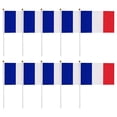 thumbnail image 2 of olkpmnmk 10Pcs Hand Held Small Miniature France Flags on Stick, World Cup Hand Waving Cheering Flags France National Flag, Sports Event Decorations, Party Cheer Supplies, 2 of 5