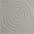 thumbnail image 5 of Ekena Millwork 19 5/8"W x 19 5/8"H Spiral EnduraWall Decorative 3D Wall Panel, UltraCover Satin Blossom White (12-Pack for 32.04 Sq. Ft.), 5 of 6