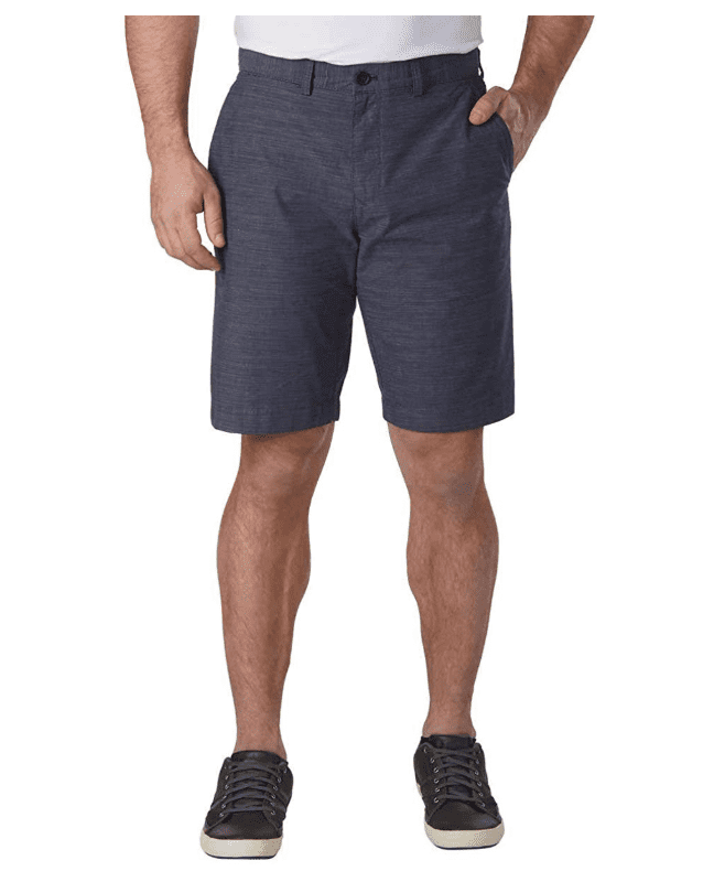 40W, As is Navy Tommy Hilfiger Mens Flat Front Shorts 