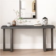 thumbnail image 2 of Modern Geometric Console Table with Solid Wood Legs for Entryway, Hallway & Living Room, 2 of 7