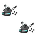 thumbnail image 4 of Sidaley Auriculares Estéreo para juegos Auriculares intrauditivos Juego recargable Auriculares inalámbricos compatibles con Bluetooth V5.0 para Negro 2piezas, 4 of 6