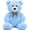 Blue, variant on MorisMos 19.7in Lavender Purple Teddy Bear Stuffed Animal, Soft Purple Bear Plush Toy with Retro Plaid Bow