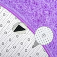 thumbnail image 5 of FUDAKUNA Soft Fluffy Area Rugs Purple Shaggy Non-Slip Backing Floor Mats 24" x 63" Plush Carpet for Living Room Bedroom, 5 of 7