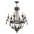 thumbnail image 2 of Meyda Tiffany 152252 Antonia 6 Light 26" Wide Crystal Candle Style Chandelier - French, 2 of 5