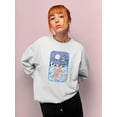 thumbnail image 2 of Artshine Leaping Carp And Moth Sweatshirt Women -Gabby Malpas Designs, Female Large, 2 of 4