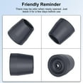 thumbnail image 7 of SupreGear 4-Pack 1-1/8" Heavy-Duty Rubber Walker Tips, Replacement for Walkers and Commodes, Dark Grey, 7 of 7
