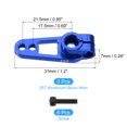 thumbnail image 2 of Aluminum Alloy 25T Steering Servo Single Sided Blue Arm Horn for RC Car/Boat/Airplane Boat Accessories 3 Pcs, 2 of 6