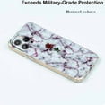 thumbnail image 5 of Marble Flower Case for iPhone 14 Pro,Aesthetic Art Design Pattern Soft Full TPU Bumper Cover, 5 of 5