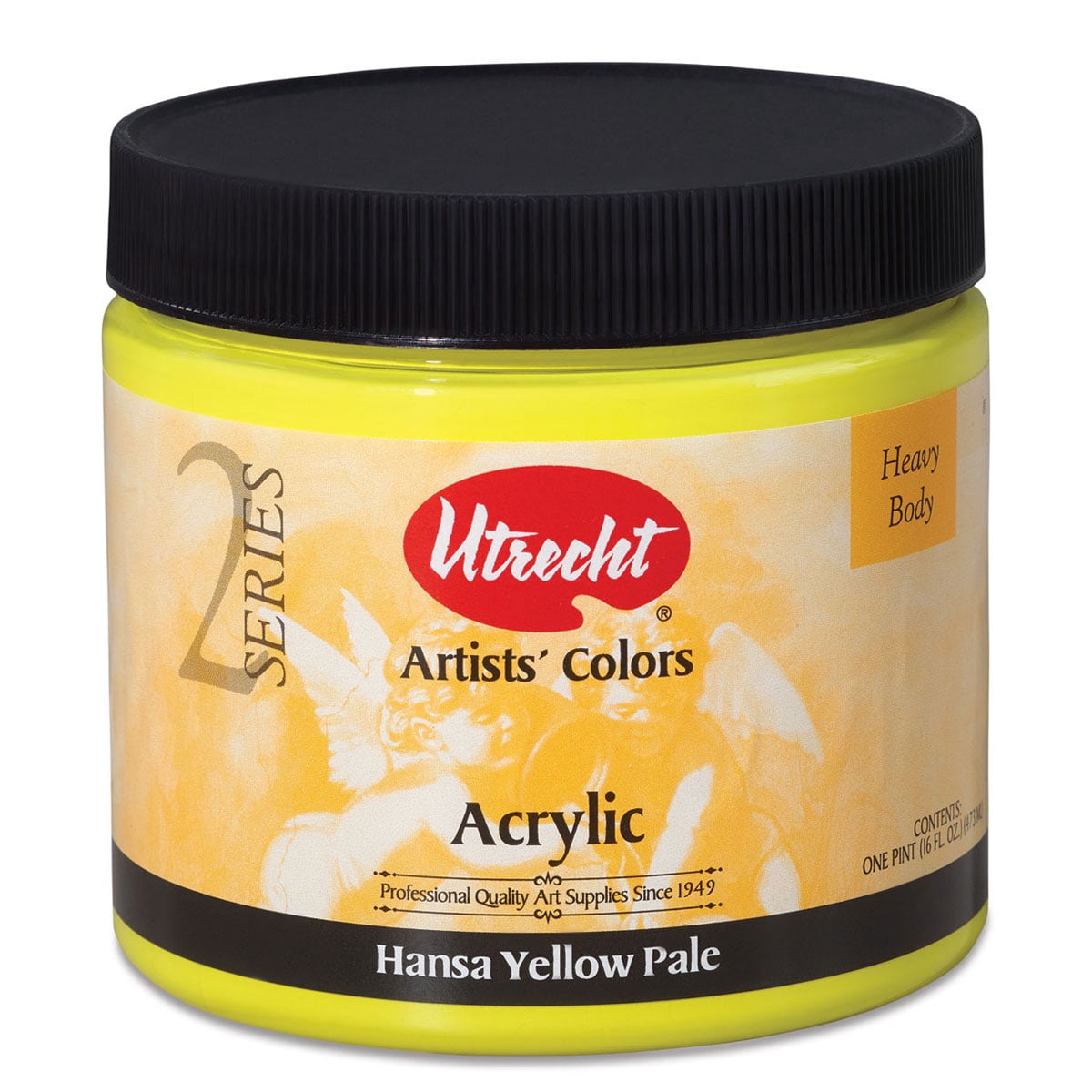 Utrecht Artists' Acrylic Paint - Hansa Yellow Pale, Pint