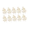 thumbnail image 3 of 10 piezas de plantas artificiales decorativas de simulación, suministros realistas para bricolaje Flor Hueca 39cm, 3 of 6