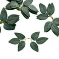 thumbnail image 5 of BalsaCircle 100 Frosted Green Faux Bulk Rose Leaves Artificial Greenery Party Events Decorations Supplies, 5 of 8