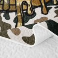 thumbnail image 5 of Feelyou Camo Drip Soccer Quilt Full for Boys, Football Ice Crean Drip Full Bedspread Sets, Beige Green, 3pcs, 5 of 7