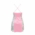 thumbnail image 6 of Women Nightgown Sleepwear Lace Chemise V-neck Lounge Dress Pink L, 6 of 6