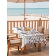 thumbnail image 2 of Outdoor Tablecloth with Umbrella Hole for Patio/Picnic/Party/Camping, Brown Eucalyptus Leaves Waterproof Table Cloth Rectangle Table Cover Washable, Spring Leaves Plants Country (52"x 70"), 2 of 8