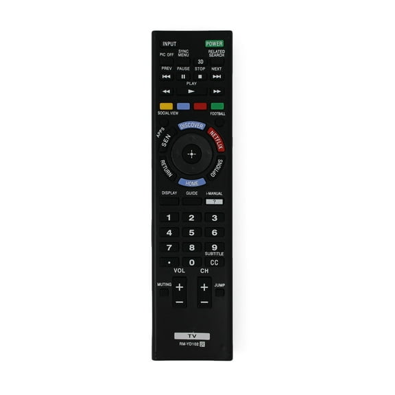 Replacement Sony RM-YD102 TV Remote Control for Sony KDL55X830B Television