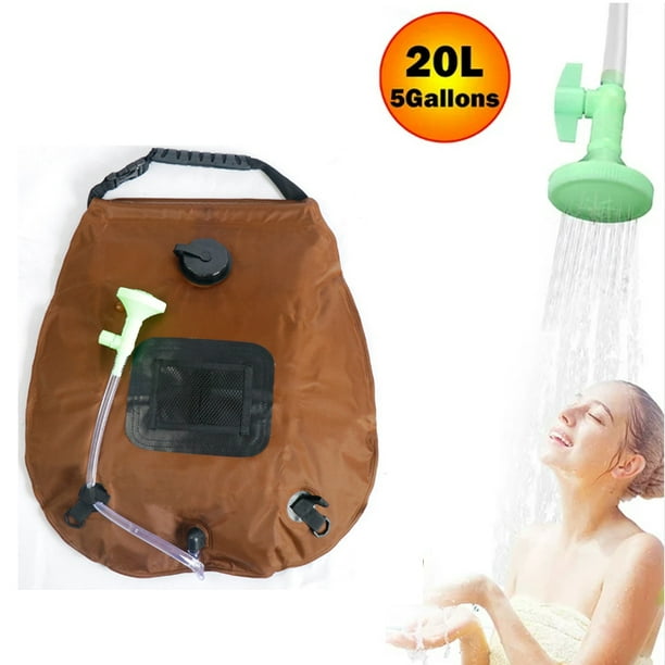 Portable Outdoor Camping Shower 5 Gallon/20 Liter Camp Solar Shower