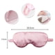 thumbnail image 3 of Rosa, antifaz para dormir de seda de imitación, antifaz para dormir de ojos natural puro, máscara de banda para cabeza rapada suave y cómoda para mujer/hombre/adulto, 3 of 5