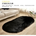 thumbnail image 4 of Zhuge 1 Pc 23.6×40 Dark Blue Oval Area Rug, Non-Slip Washable Plush Durable Acrylic Rug with Suede Lining for Living Room & Bedroom, 4 of 5
