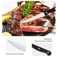 thumbnail image 6 of Acekid 48 Pieces Flatware Set with Steak Knives, Stainless Steel Tableware Kitchen Cutlery Set, Silver, 6 of 9