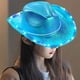 thumbnail image 4 of Diademas para mujer, diadema cuadrada para fiesta, sombrero grande colorido con luces, sombrero de estilo compuesto para fiesta, festival con luces, sombrero de vaquero colorido de EVA, sombrero de va, 4 of 5
