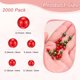 thumbnail image 3 of Uxcell 2000-Pack Perlas Sin Agujero 3-8MM Rojo, Verde Cuentas Redondas de Perlas Falsas para Manualidades, 3 of 7
