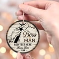 thumbnail image 4 of Santa's Favorite Boss Man Ceramic Christmas Ornament 2025, Boss Man Christmas Ornament Gifts for Male Manager Leader, 4 of 5