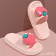 thumbnail image 5 of Zapatillas de nube de verano para mujer, chanclas informales de suela blanda para interior del hogar, sandalias antideslizantes para baño, zapatos deslizantes para playa al aire libre para hombre, 5 of 7
