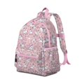 thumbnail image 2 of Pink Unicorns Backpack for School,Schoolbag with Adjustable Shoulder Straps & Padded Back,13.4"x11"x4.7", 2 of 6